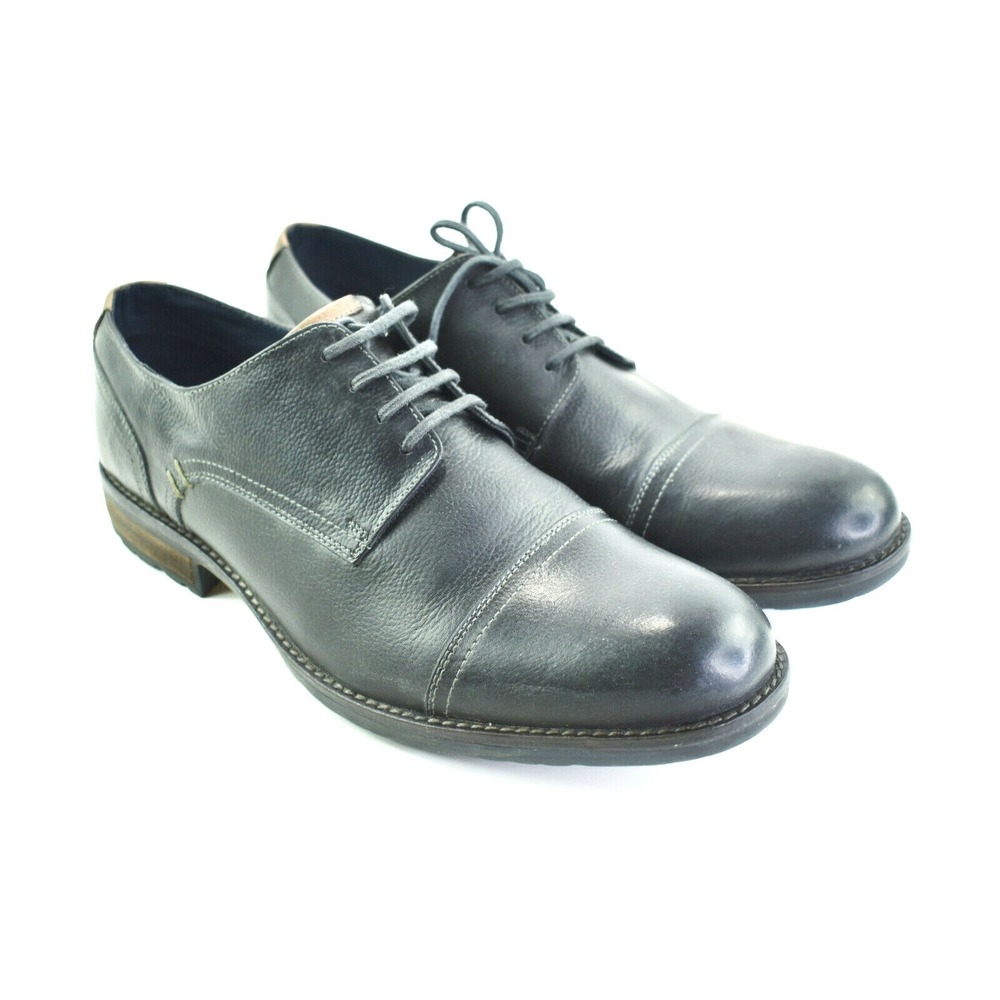 Steve Madden Hanssel‎ Men's Gray Leather Cap-Toe Oxford Size 11.5 M